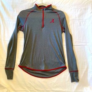 Colosseum University Of Alabama Women’s Quarter zip. Women’s Size Medium. Gray.